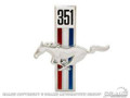 67-68 Running Horse Fender Emblem, 351, LH