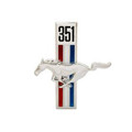 67-68 Running Horse Fender Emblem, 351, LH - Drake