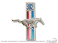 68 "302" Running Horse Fender Emblem (rh)