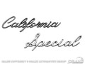 68 California Special Fender Emblem