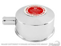 65-70 Oil Cap with Decal, Chrome