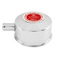 65-70 Oil Cap with Decal, Chrome - Drake