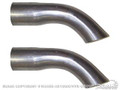 65-66 Exhaust Tips, Downturned, 2" to 1.88"