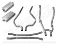 64-66 Shelby Mustang GT Dual Exhaust Kit, 289/302