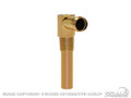 64-73 Water Inlet Elbow, Small Block, Gold Zinc
