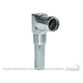 64-73 Water Inlet Elbow, Small Block, Silver Zinc - Drake