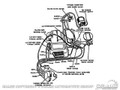 67-68 Heat - A/c Vacuum Line Hose Kit