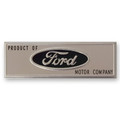 64-66 Door Sill Scuff Plate Emblem (black) - Drake