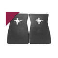 64-73 Embroidered Carpet Floor Mats, Maroon - Drake