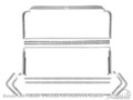 69-70 Mustang Fastback Fold Down Seat Molding