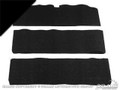 65-68 Mustang Fastback Nylon Fold Down Seat Carpet, Black