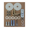 64-73 Mustang 3 Point Seat Belt Hardware Kit - Drake