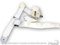 64-73 Mustang Retractable 3 Point Seat Belt, White