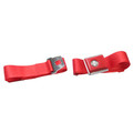 64-73 Mustang Push Button Seat Belt, Bright Red - Drake