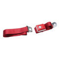 64-73 Mustang Push Button Seat Belt, Dark Red - Drake