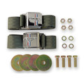 64-73 Mustang Seat Belt Set with Emblem, Green - Drake