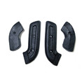 68-70 Seat Hinge Covers, Black - Drake