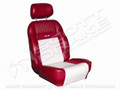 66 Mustang Sport Seat Full Upholstery Set, Dark Red