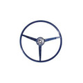 65 Mustang Steering Wheel, Blue - Drake