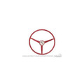 65 Mustang Steering Wheel, Bright Red - Drake