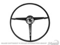 66 Mustang Steering Wheel, Parchment
