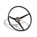 67 Mustang Steering Wheel, Black - Drake