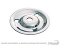64-67 Style Steel Wheel Hold Down Plate, Chrome