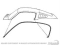 65-66 Mustang Fastback Roof Rail Seals