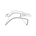 65-66 Mustang Fastback Roof Rail Seals - Drake