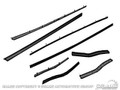 65-66 Mustang Window Channel Strip Set, Coupe/Convertible