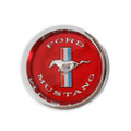 65-66 Styled Steel Hub Cap, Red - Drake