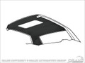 67-68 Cougar Headliner with Sunroof, Black