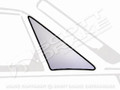 64-68 Mustang Tinted Vent Glass, RH