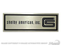 65-66 Shelby Scuff Plate Tags