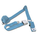 64-73 Mustang Retractable 3 Point Seat Belt, Light Blue - Drake