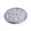 67 Hi-Po Air Cleaner Lid, Chrome, 16-3/4" - Drake