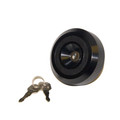 66-70 Bronco Locking Gas Cap, Black - Drake