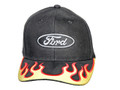 Hat Blk W/Yellow/Red Flames