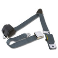 64-73 Mustang Retractable 3 Point Seat Belt, Blue - Drake