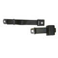 68-73 Mustang Concours Push Button Retractable Seat Belt, Black - Drake