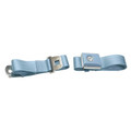 64-73 Push Button Seat Belt, Light Blue - Drake