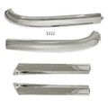 1965-1968 - Windshield Molding Top and Pillar Set Polished Stainless Steel For Convertible - ACP