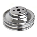 1965-1967,1970 - Water Pump Pulley 2-Groove 5 13/16" Diameter Chrome - ACP