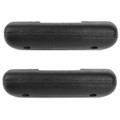 1967 - Arm Rest Pad Standard Interior Black Pair - ACP