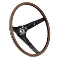 1969 - Steering Wheel Rim Blow 3-Spoke Deluxe Woodgrain Without Horn Switch - ACP