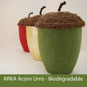the Original Biodegradable Acorn Urn