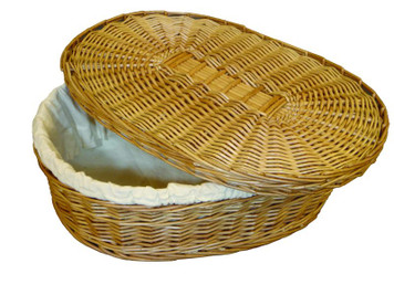 Natural Burial Company biodegradable woven willow pet coffin