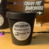Narcissa Black Cashmere Cream Pot