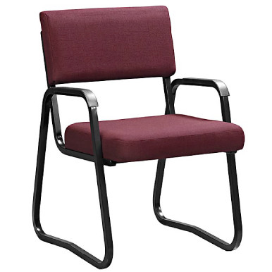 The ECONOMY Mid-Back Arm Chair with Skid Base