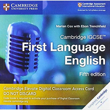Cambridge IGCSE First Language English Cambridge Elevate Digital Classroom Access Card (1 Year) - ISBN 9781108705721